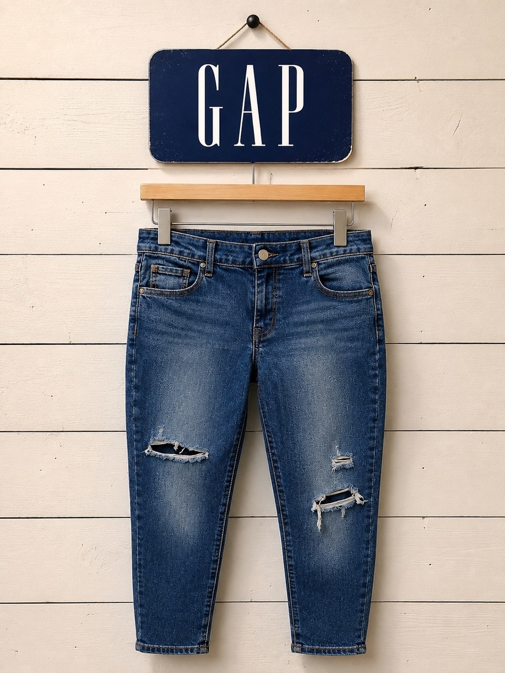 GAP – BLUE DENIM UNIVERSAL JEGGING MID RISE – SIZE 35/20 REGULAR
